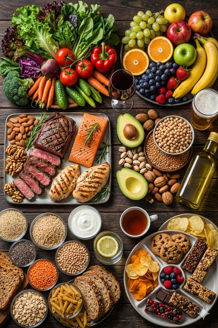 Foods You Love — every food category has a place in the system