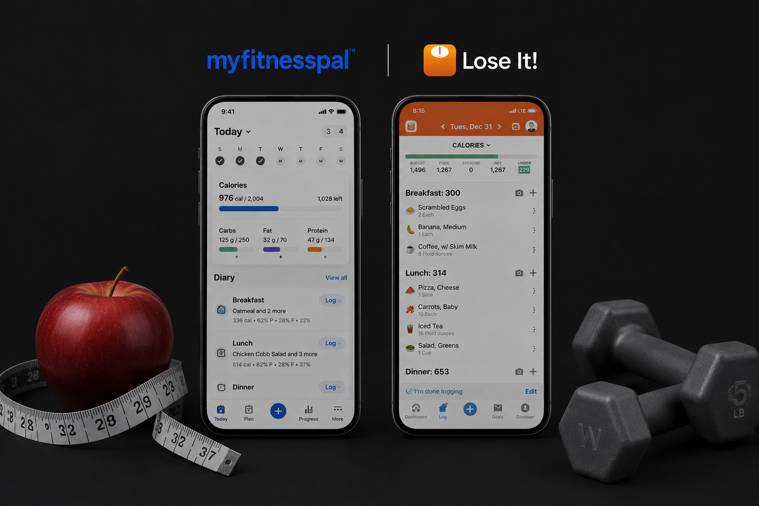 MyFitnessPal and Lose It! — calorie tracking apps for fat loss — The Diet Rebel System